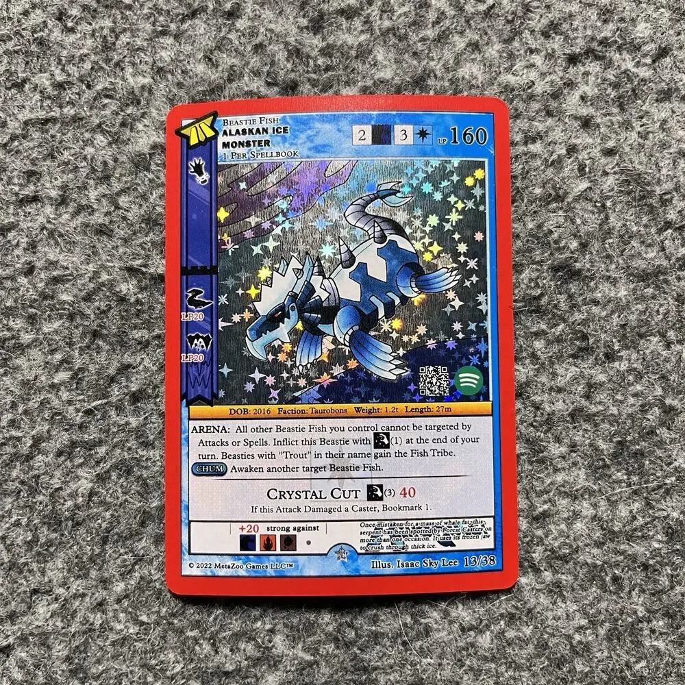 Metazoo HiroQuest Alaskan Ice Monster Full Holo 13/38 Spotify Music NM Fresh